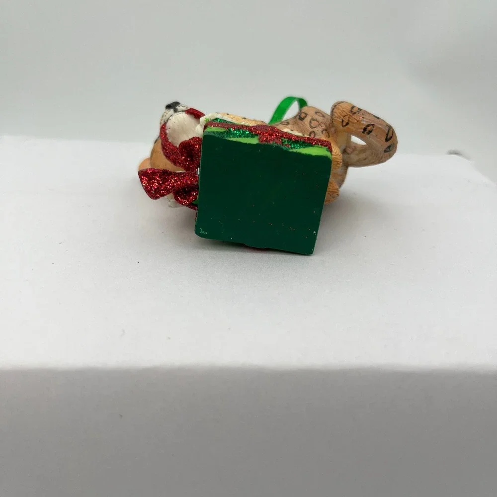 Baby Danbury Mint Animal Ornaments Leopard Tan Gift Box Christmas Holiday Decor